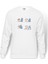 My Neighbor Komşum Totoro Baskılı Beyaz Erkek Örme Sweatshirt Uzun Kol 1
