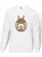 My Neighbor Komşum Totoro Baskılı Beyaz Erkek Örme Sweatshirt Uzun Kol 1