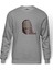La Case De Papel Nombres De Baskılı Gri Erkek Örme Sweatshirt Uzun Kol 1