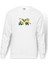 Minionhappy Minions Baskılı Beyaz Erkek Örme Sweatshirt Uzun Kol 1