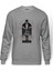 Leon & Mathilda The Professional Red Baskılı Gri Erkek Örme Sweatshirt Uzun Kol 1
