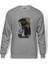 Leon & Mathilda The Professional Sevginin Baskılı Gri Erkek Örme Sweatshirt Uzun Kol 1