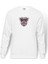 Motorcycle Background Bike Baskılı Beyaz Erkek Örme Sweatshirt Uzun Kol 1