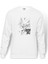 Anime Dragon Ball Baskılı Beyaz Erkek Örme Sweatshirt Uzun Kol 1