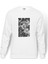 The Doors Lyric Lirik Baskılı Beyaz Erkek Örme Sweatshirt Uzun Kol 1