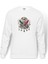 Osmanlı Devleti Resimlemesi Osmanlı İmparatorluğu'Nun Yükselişi Baskılı Beyaz Erkek Örme Sweatshirt 1