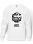 Evangelion Ireul Baskılı Beyaz Erkek Örme Sweatshirt Uzun Kol 1
