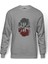 Stranger Things Looking For The Upside Baskılı Gri Erkek Örme Sweatshirt Uzun Kol 1