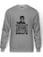 Stranger Things Steve Harrington Hair Dont Baskılı Gri Erkek Örme Sweatshirt Uzun Kol 1