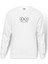 Pampling I Play I Die Baskılı Beyaz Erkek Örme Sweatshirt Uzun Kol 1