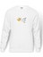 Pelikan Kuşu Toucan Flying Free Baskılı Beyaz Erkek Örme Sweatshirt Uzun Kol 1