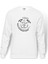 Pitbull Baskılı Beyaz Erkek Örme Sweatshirt Uzun Kol 1