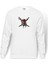 Pirates Of Caribbean Kurukafa Cpt Sparrow Baskılı Beyaz Erkek Örme Sweatshirt Uzun Kol 1