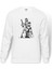 Leon & Mathilda The Professional Sevginin Baskılı Beyaz Erkek Örme Sweatshirt Uzun Kol 1