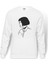 The Professional Mathilda Leon Sevginin Gücü Baskılı Beyaz Erkek Örme Sweatshirt Uzun Kol 1