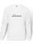 Zula Baskılı Beyaz Erkek Örme Sweatshirt Uzun Kol 1