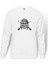 Askeri Mılıtary Style Baskılı Beyaz Erkek Örme Sweatshirt Uzun Kol 1