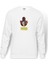 Psycho Hitchcock Baskılı Beyaz Erkek Örme Sweatshirt Uzun Kol 1