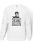Stranger Things Steve Harrington Hair Dont Baskılı Beyaz Erkek Örme Sweatshirt Uzun Kol 1