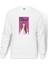 Riverdale Cheryl Blossom Baskılı Beyaz Erkek Örme Sweatshirt Uzun Kol 1