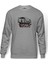 Supra Jza80 Baskılı Gri Erkek Örme Sweatshirt Uzun Kol 1