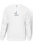 Road Runner Beep Beep Baskılı Beyaz Erkek Örme Sweatshirt Uzun Kol 1