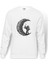 Aystronot Baskılı Beyaz Erkek Örme Sweatshirt Uzun Kol 1
