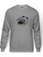 Panda Baskılı Gri Erkek Örme Sweatshirt Uzun Kol 1