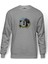 Panda Baskılı Gri Erkek Örme Sweatshirt Uzun Kol 1