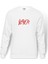 Slayer Logo Baskılı Beyaz Erkek Örme Sweatshirt Uzun Kol 1