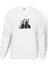 Slipknot Mıck Thomson Silüet Metal Rock Baskılı Beyaz Erkek Örme Sweatshirt Uzun Kol 1