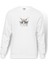 Gri Ve Beyaz Yavru Kedi Illüstrasyon Baskılı Beyaz Erkek Örme Sweatshirt Uzun Kol 1