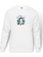 Stıng Baskılı Beyaz Erkek Örme Sweatshirt Uzun Kol 1