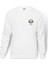 Panda I Love Music Göğüs Baskılı Beyaz Erkek Örme Sweatshirt Uzun Kol 1