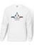 Assasin Creed Unity Baskılı Beyaz Erkek Örme Sweatshirt Uzun Kol 1