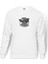 Viking Mitolojisi Odin Raven Baskılı Beyaz Erkek Örme Sweatshirt Uzun Kol 1