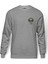 Panda I Love Music Göğüs Baskılı Gri Erkek Örme Sweatshirt Uzun Kol 1