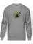 Panda Baskılı Gri Erkek Örme Sweatshirt Uzun Kol 1