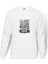 Coffee Baskılı Beyaz Erkek Örme Sweatshirt Uzun Kol 1