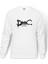 Dmc Devil May Cry Logo Baskılı Beyaz Erkek Örme Sweatshirt Uzun Kol 1