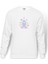 Yoga Çakra Person Meditating Baskılı Beyaz Erkek Örme Sweatshirt Uzun Kol 1