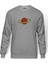 Saturn Baskılı Gri Erkek Örme Sweatshirt Uzun Kol 1