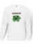 Mine Craft Baskılı Beyaz Erkek Örme Sweatshirt Uzun Kol 1