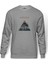 Anthem Logo Baskılı Gri Erkek Örme Sweatshirt Uzun Kol 1