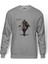 Assasins Creed Baskılı Gri Erkek Örme Sweatshirt Uzun Kol 1