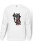 Run Dmc Baskılı Beyaz Erkek Örme Sweatshirt Uzun Kol 1