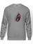 Captain America Shield Wall Baskılı Gri Erkek Örme Sweatshirt Uzun Kol 1