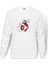 Star Wars Bb 8 Keçeli Baskılı Beyaz Erkek Örme Sweatshirt Uzun Kol 1
