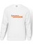 The Division Logo Baskılı Beyaz Erkek Örme Sweatshirt Uzun Kol 1