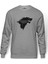 Game Of Thrones Baskılı Gri Erkek Örme Sweatshirt Uzun Kol 1